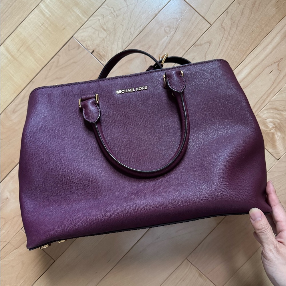 Michael Kors Savannah Saffiano Leather Satchel NWT
